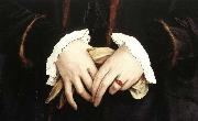 HOLBEIN, Hans the Younger Christina of Denmark oil